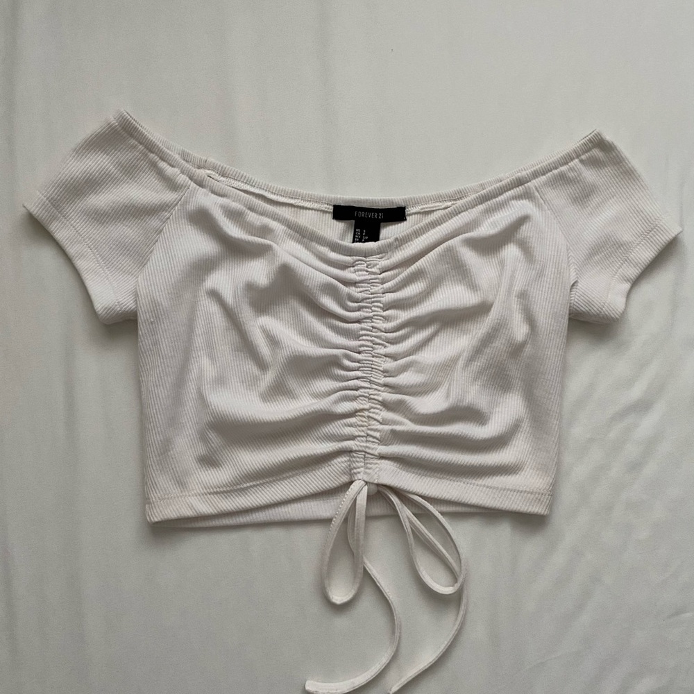 Tie front crop top